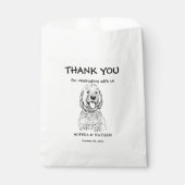 Goldendoodle Dog パーソナライズされた Thank フェイバーバッグ (正面)