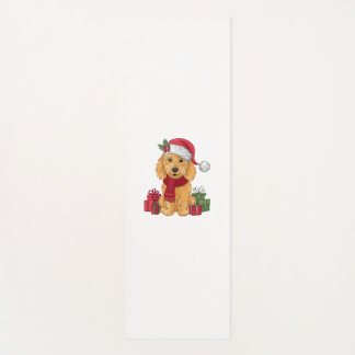 Goldendoodle Dog Christmas Outfits Santa Hat Dog X ヨガマット