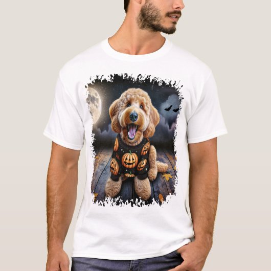 Goldendoodle Dog Halloween Tシャツ (正面)