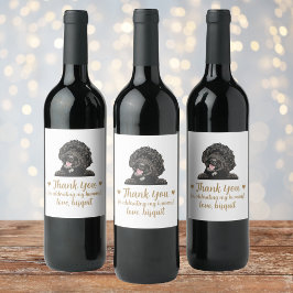 Goldendoodle Dog I Do Too's Wine 結婚 Label ワインラベル