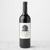 Goldendoodle Dog I Do Too's Wine 結婚 Label ワインラベル (正面)