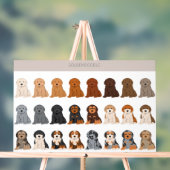 Goldendoodle dog mix アクリルサイン (ニュートラル)