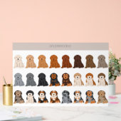 Goldendoodle dog mix アクリルサイン (ウェディング)