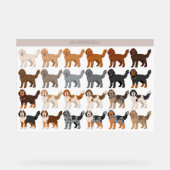 Goldendoodle dog mix アクリルサイン (正面)