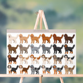 Goldendoodle dog mix アクリルサイン (ニュートラル)