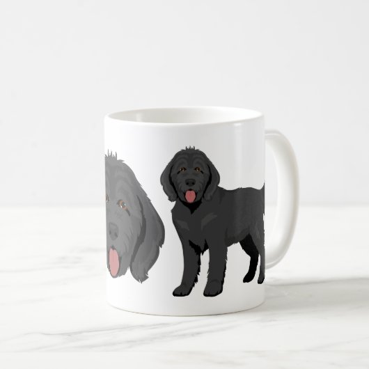Goldendoodle dog mix Coffee Mug コーヒーマグカップ (正面右)