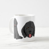 Goldendoodle dog mix Coffee Mug コーヒーマグカップ (正面左)