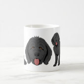 Goldendoodle dog mix Coffee Mug コーヒーマグカップ (中央)