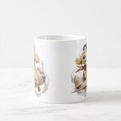 Goldendoodle Dog Pilot Airplane コーヒーマグカップ (中央)