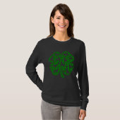 Goldendoodle Dog & Shamrock C Saint Patricks Day   Tシャツ (正面フル)