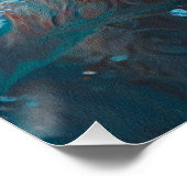 Goldendoodle dog swimming in water 008 ポスター (コーナー)