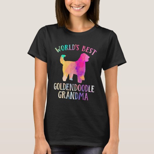 Goldendoodle Dog  Worldu2019s Best Golden Doodle G Tシャツ (正面)