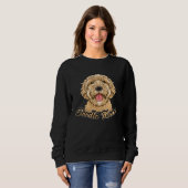 GoldenDoodle  for Women Girls Kids Doodle Mama スウェットシャツ (正面フル)