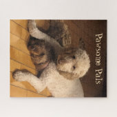 Goldendoodle Friends最高の – 愛らしいドッグデュオ ジグソーパズル (横)