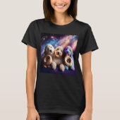 Goldendoodle In Space With Donuts Cute Doodle Boys Tシャツ (正面)