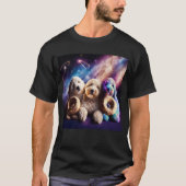 Goldendoodle In Space With Donuts Cute Doodle Boys Tシャツ (正面)