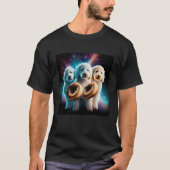 Goldendoodle In Space With Donuts Cute Doodle Boys Tシャツ (正面)