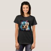 Goldendoodle In Space With Donuts Cute Doodle Boys Tシャツ (正面フル)