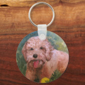 Goldendoodle/ Labradodle.Key Chain キーホルダー (正面)