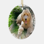 Goldendoodle Labradoodle セラミックオーナメント (右)