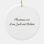 Goldendoodle Labradoodle セラミックオーナメント (裏面)