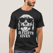 Goldendoodle Labradoodle No Fluffs The Dood Funny  Tシャツ (正面)