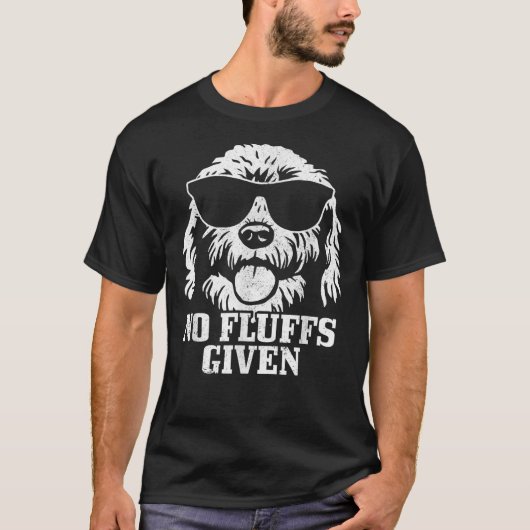 Goldendoodle Labradoodle No Fluffs The Dood Funny Tシャツ (正面)