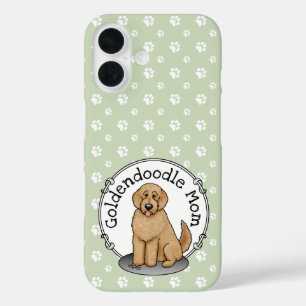 Goldendoodle Mom Doodle Mom (ゴールデンレッド)犬の母親 iPhone 16ケース
