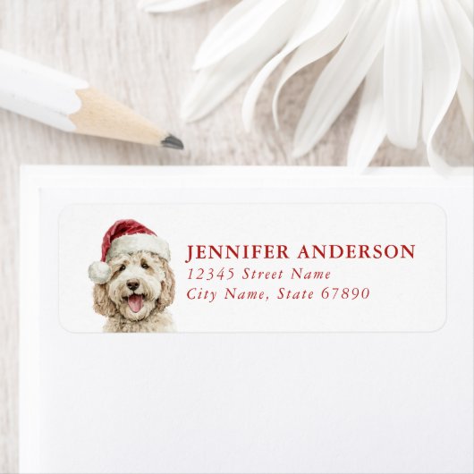 Goldendoodle Return Address Labels ラベル (インサイチュ)