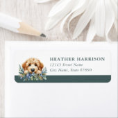 Goldendoodle Return Address Labels ラベル (インサイチュ)