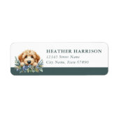 Goldendoodle Return Address Labels ラベル (正面)