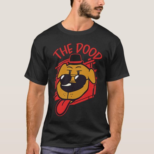 Goldendoodle The Dood Vintage Dog Tシャツ (正面)