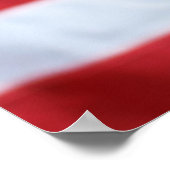 Goldendoodle With American Flag ポスター (角)