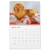 Goldendoodles カレンダー (2月 2027)