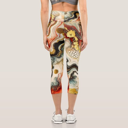 Goldene Flüsse カプリレギンス (裏面)