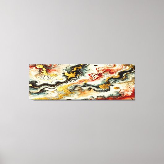 Goldene Flüsse キャンバスプリント (正面)