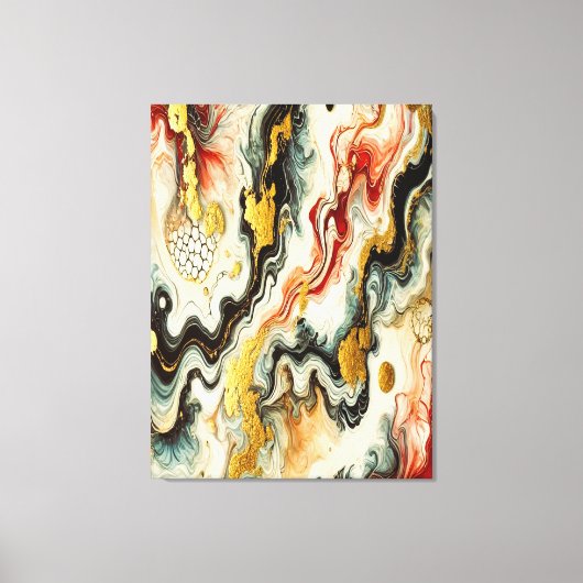 Goldene Flüsse キャンバスプリント (正面)