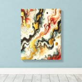 Goldene Flüsse キャンバスプリント (インサイチュ (ウッドフロア))