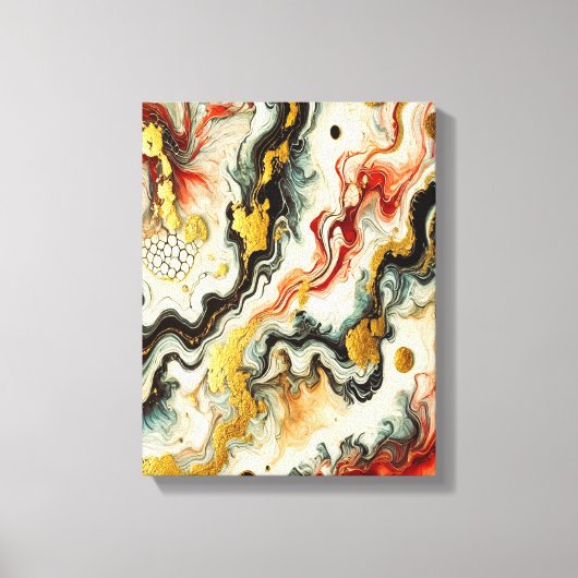 Goldene Flüsse キャンバスプリント (正面)