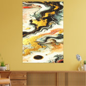 Goldene Flüsse キャンバスプリント (インサイチュ (リビング))