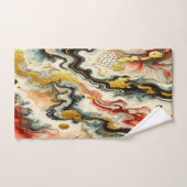 Goldene Flüsse ハンドタオル (ハンドタオル)