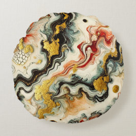 Goldene Flüsse ラウンドクッション