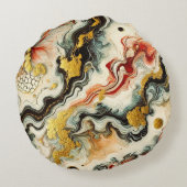 Goldene Flüsse  ラウンドクッション (裏面)