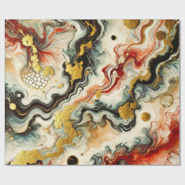 Goldene Flüsse ラッピングペーパー