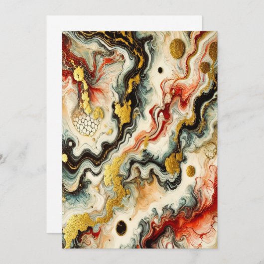 Goldene Flüsse 招待状 (正面/裏面)