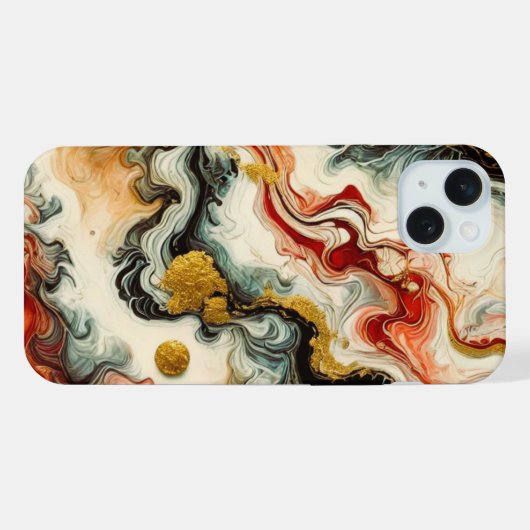 Goldene Flüsse iPhoneケース (裏面横)