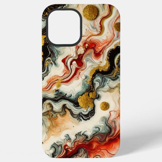 Goldene Flüsse iPhoneケース (裏面)