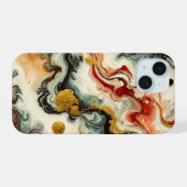 Goldene Flüsse iPhone 15ケース (裏面横)