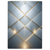 Goldene Geometrie Marmor Luxus Muster クリップボード (裏面)