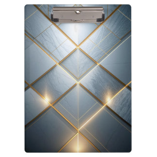 Goldene Geometrie Marmor Luxus Muster クリップボード